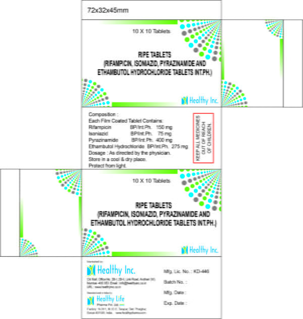 Rifampicin Isoniazid pyrazinamide Tablets