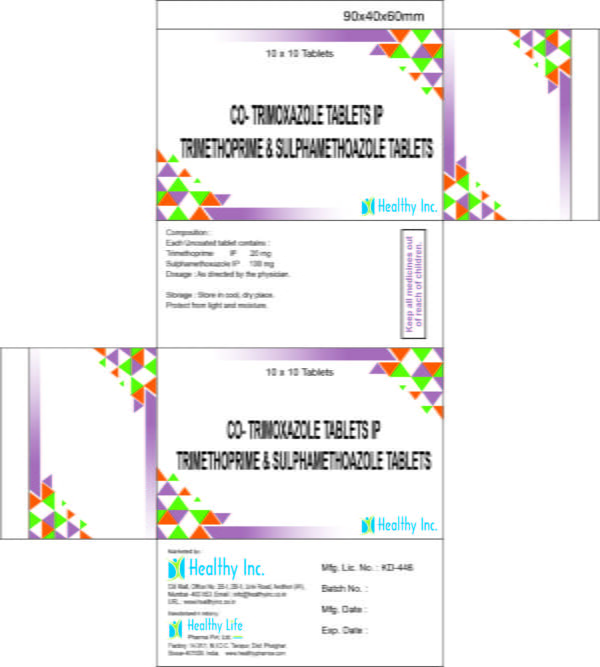 Co -Trimoxazole Tablets (Sulpha + TMP) , सह-ट्रिमोक्साज़ोल गोलियाँ (सल्फा + टीएमपी) , Comprimidos de Co-Trimoxazol (Sulfa + TMP) , Comprimés de Co-Trimoxazole (Sulpha + TMP) , قرص كو-تريموكسازول (سلفا + TMP) , 複方新諾明錠（磺胺+TMP , comprimidos de co-trimoxazol (sulfa + TMP) , Таблетки ко-тримоксазола (сульфа + ТМП) , Co -トリモキサゾール錠 (サルファ + TMP) , suppliers India, Exporters,Wholesalers India, Distributors India, Generic Supplier, who gmp certified manufacturer