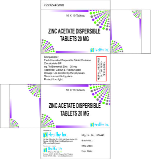 Zinc Acetate Dispersible Tablets , जिंक एसीटेट फैलाने योग्य गोलियाँ , Comprimidos Dispersables de Acetato de Zinc , Comprimés dispersibles d'acétate de zinc , 乙醯鋅複合分散劑 毫克 毫克 , comprimidos dispersíveis de acetato de zinco , Диспергируемые таблетки ацетата цинка , 酢酸亜鉛分散錠 , suppliers India, Exporters,Wholesalers India, Distributors India, Generic Supplier,who gmp certified manufacturer