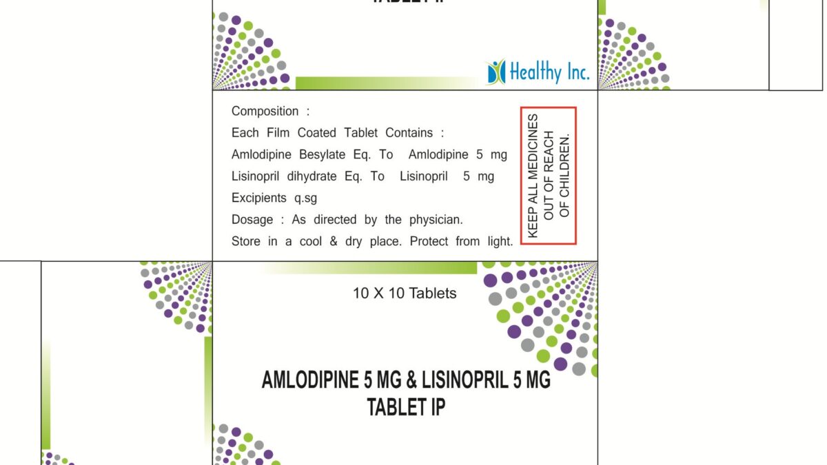 Amlodipine + Lisinopril dehydrate Tablets
