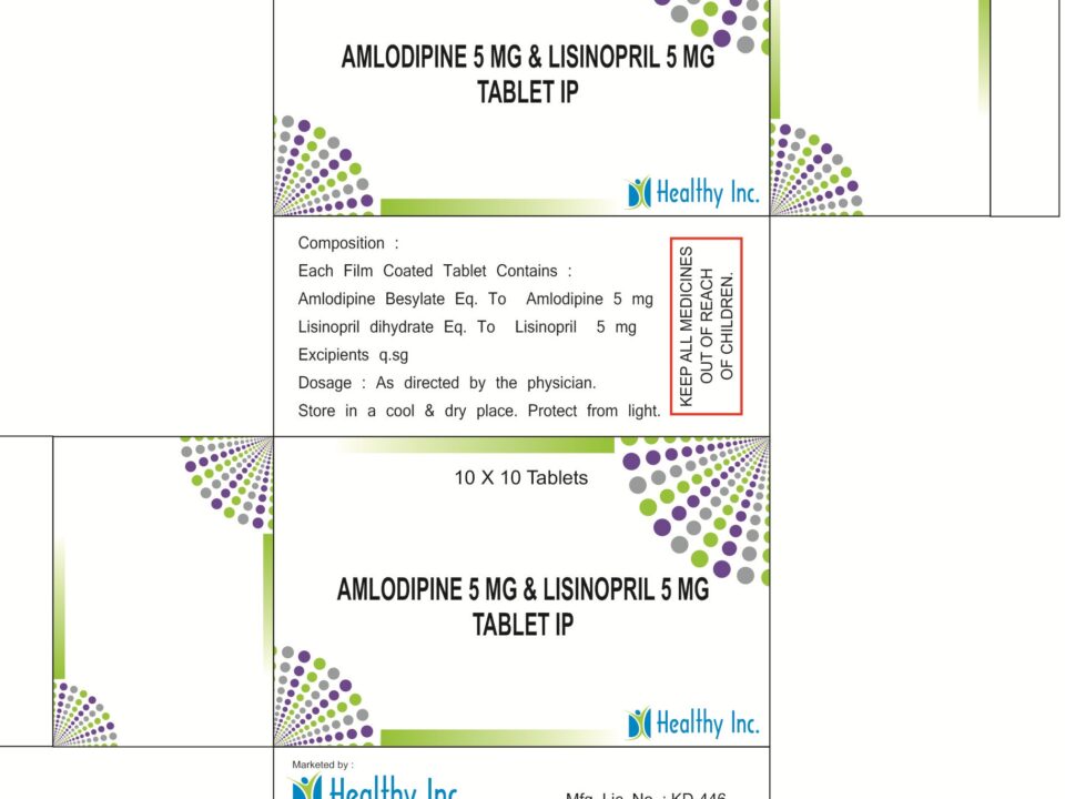 Amlodipine + Lisinopril dehydrate Tablets