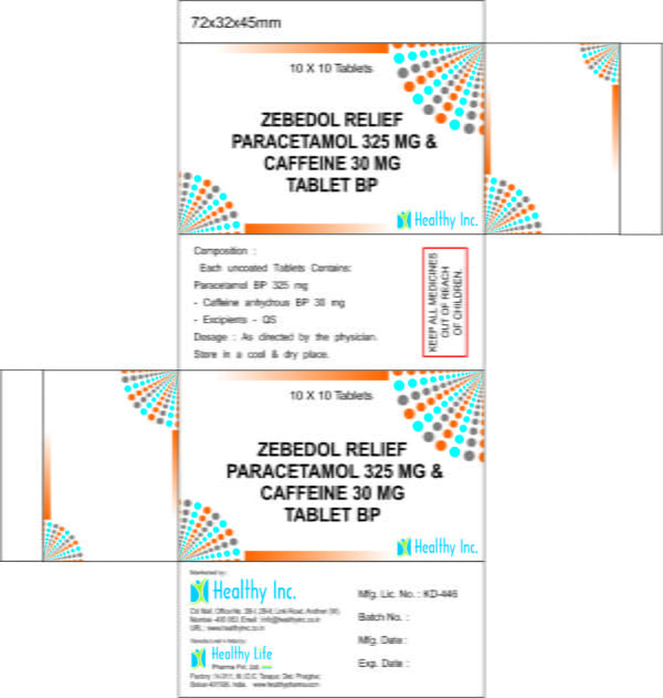 Paracetamol Caffeine Chlorpheniramine Maleate Phenylephrine