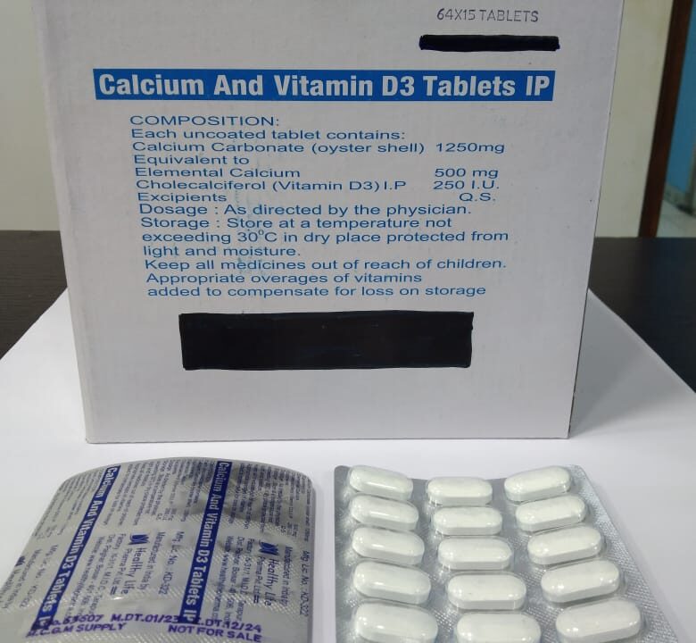 Calcium With Vitamin D3 Tablets