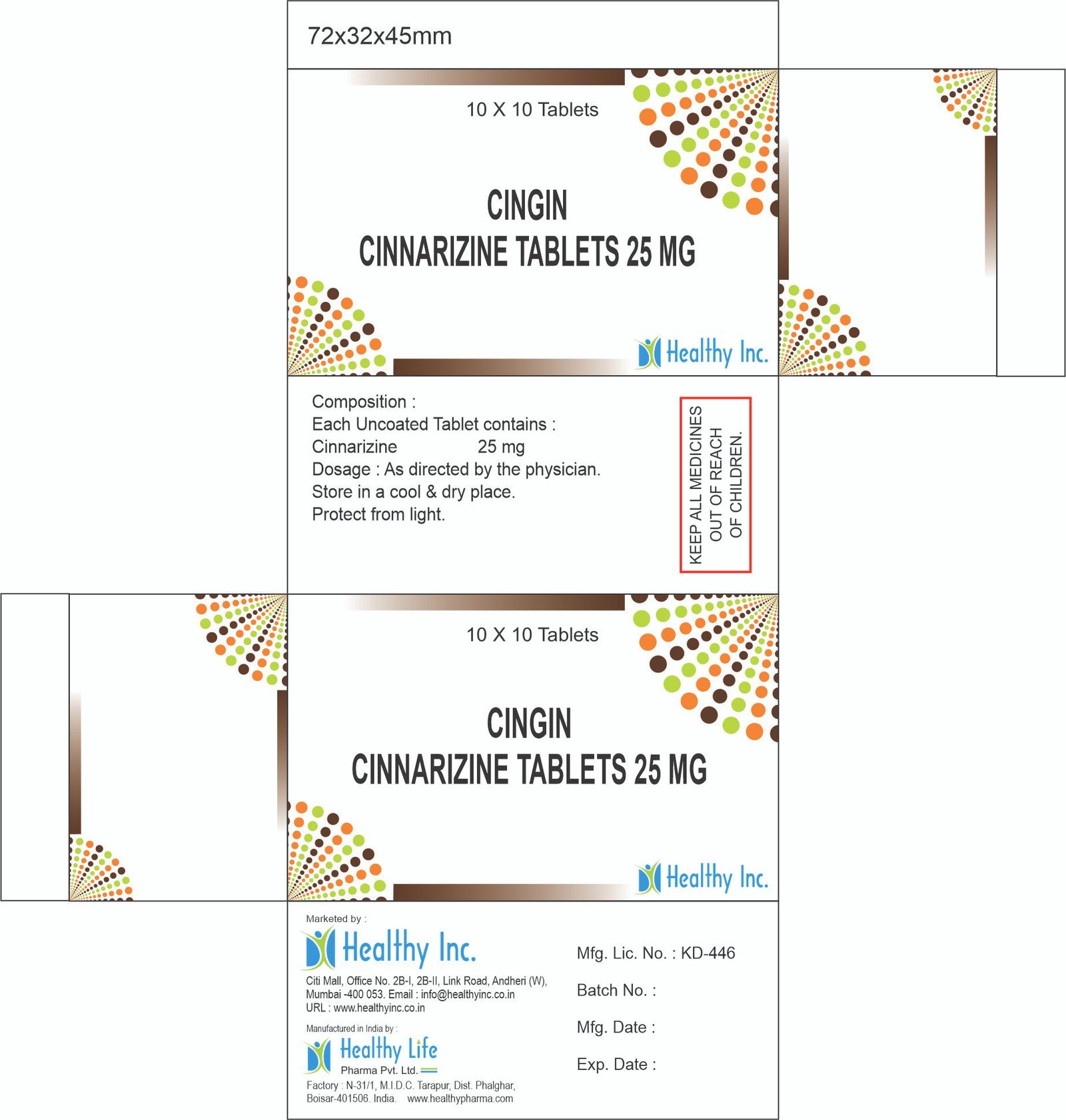 Cinnarizine Tablets