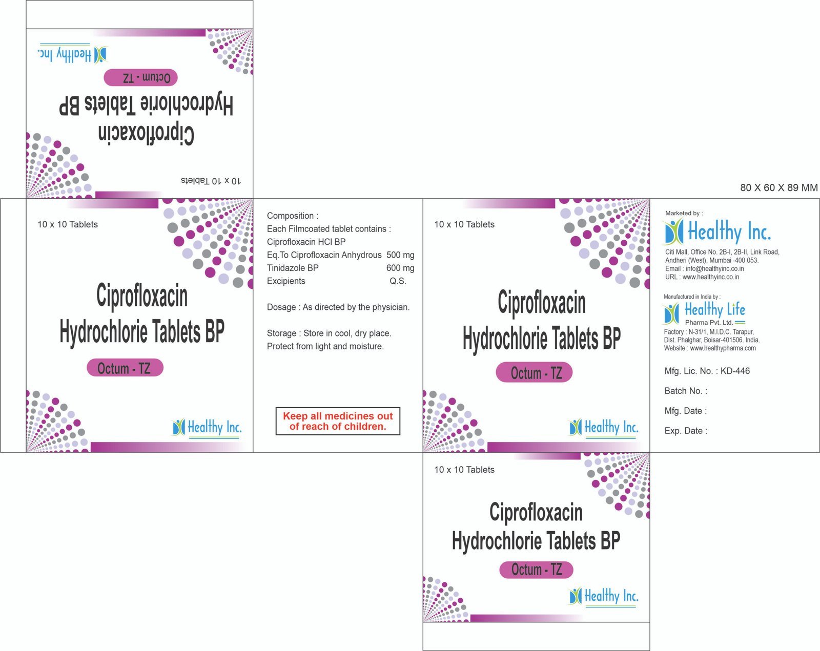 Ciprofloxacin Tinidazole Tablets