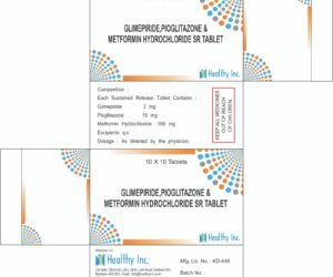 Glimepiride with pioglitazone metformin hydrochloride sr Tablets