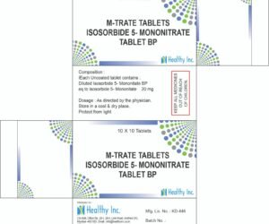 Isosorbide 5 mg Mononitrate 20 mg Tablets