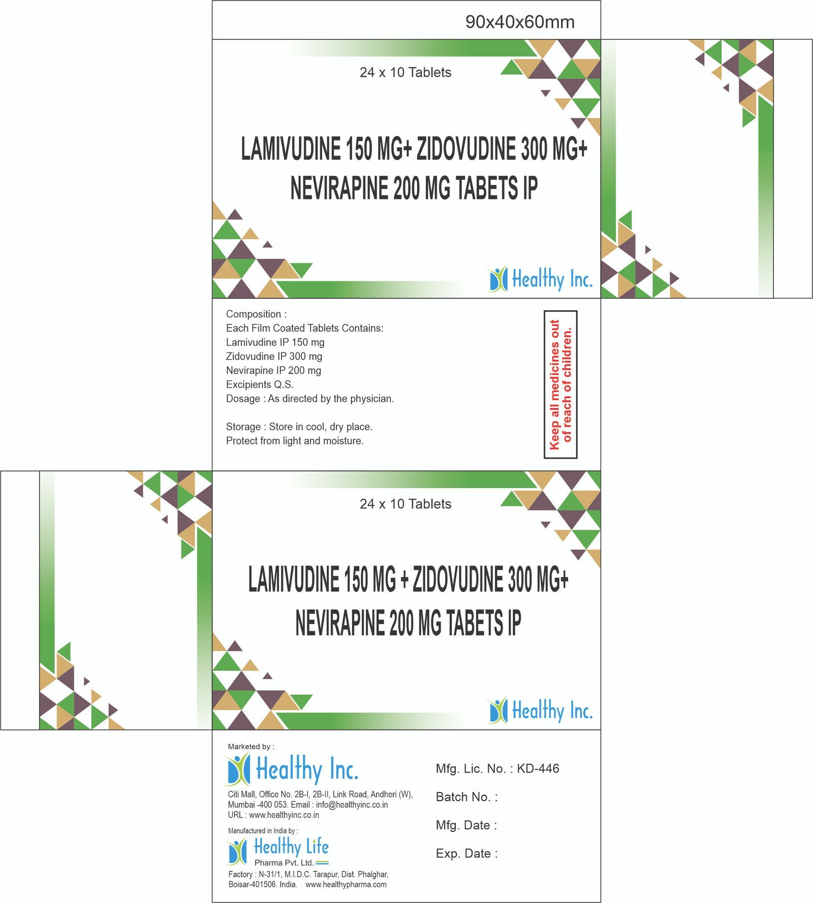 Lamivudine & Zidovudine tablets