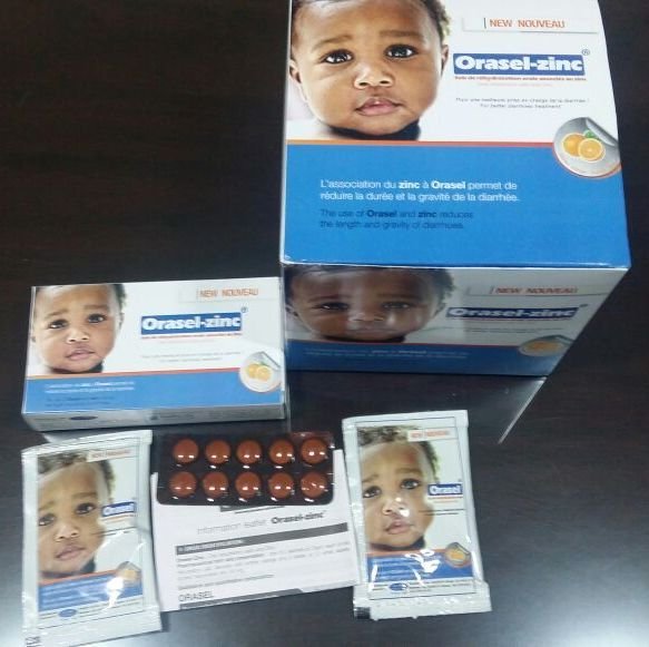 Zinc tablet with Oral Rehydration Salts Tablet