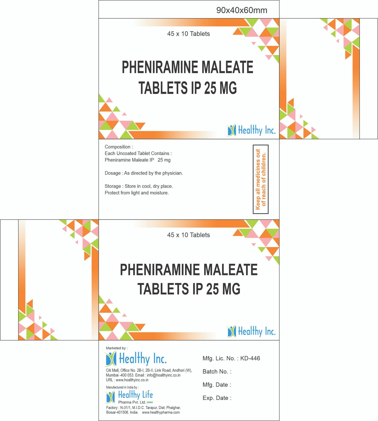 Pheniramine Maleate Tablets