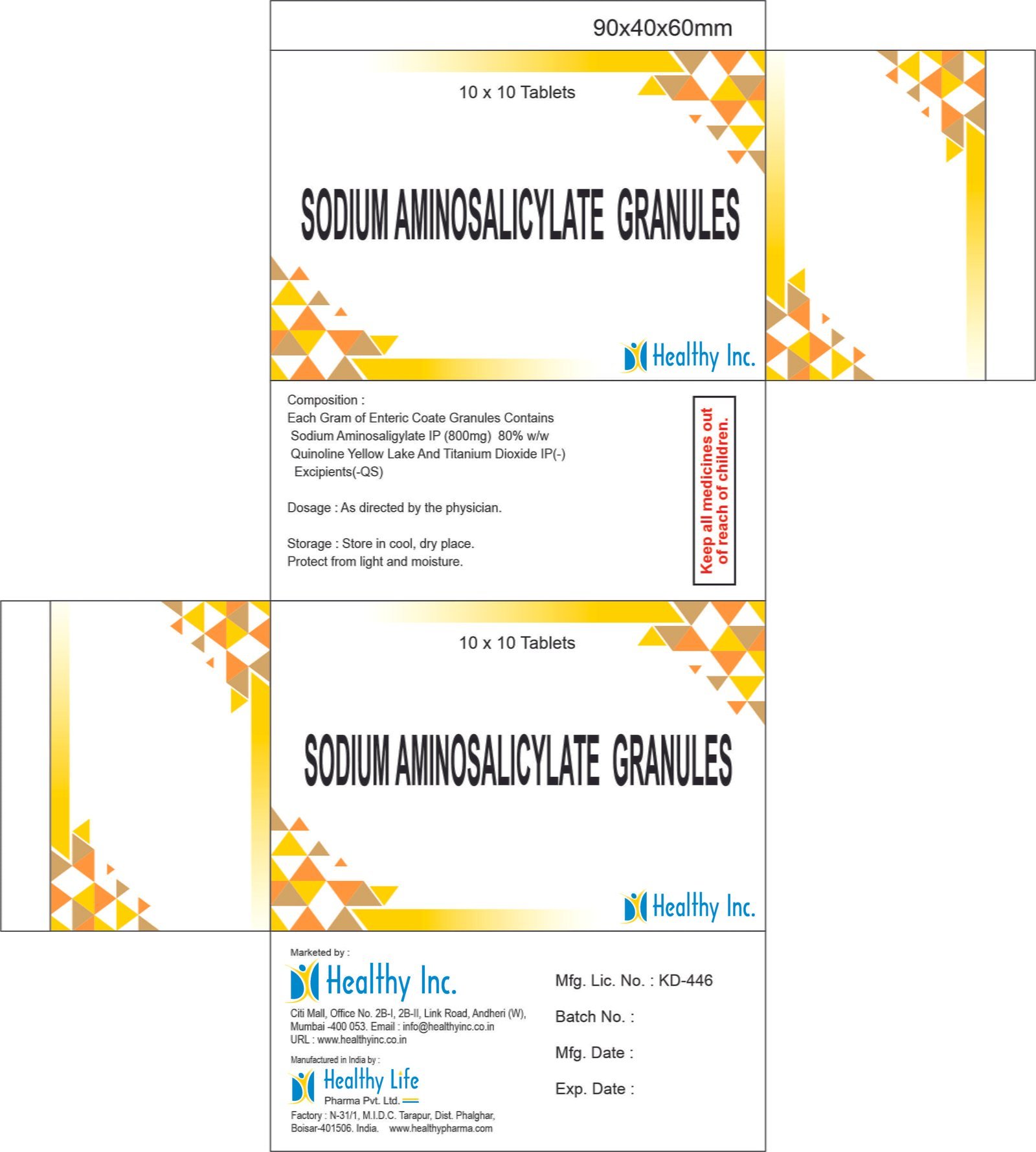 Sodium Aminosalicylate Granule