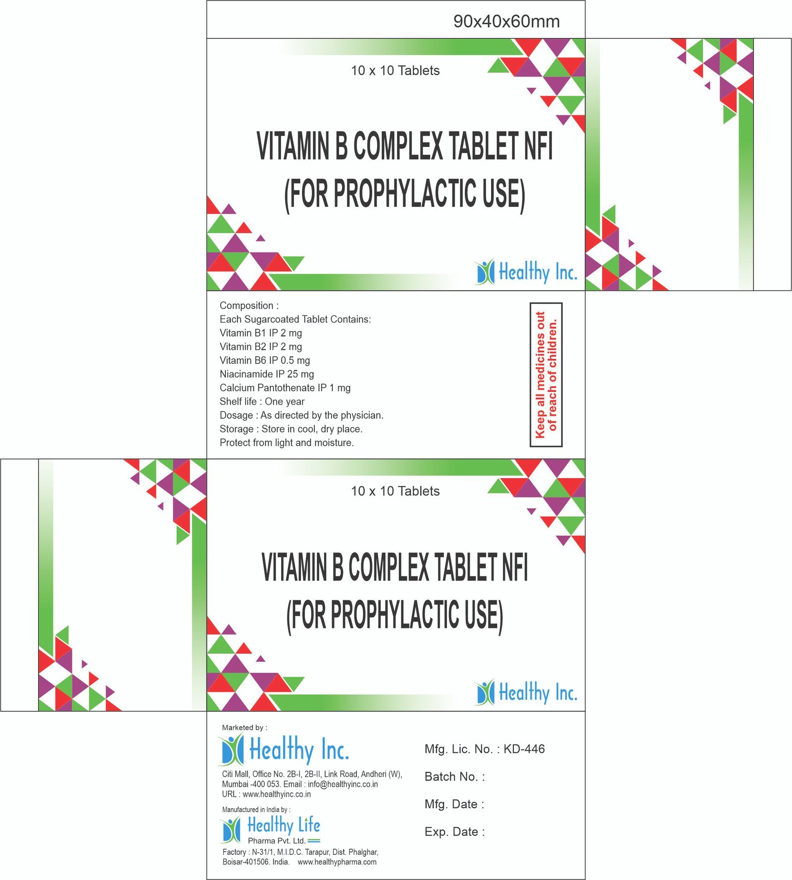 Vitamin B complex Tablet
