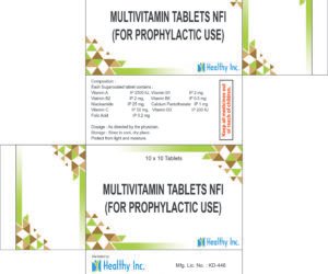Vitamin A IP 2500 IU + Vitamin B1 IP + Vitamin B2 IP + Vitamin B6 IP + Niacinamide IP + Calcium Pantothenate IP + Vitamin C IP + Vitamin D3 IP 200 IU + Folic Acid IP, Multivitamin Tablets NFI Formula, Vitamin A B1 B2 B6 B3 B5 C D3 Tablet, Prophylactic Multivitamin, Daily Health Tablet, Vitamin A 2500 IU Tablet, Cholecalciferol 200 IU Tablet, Ascorbic Acid 50mg Tablet, Immune Booster Vitamin, General Debility Medicine, Convalescence Supplement, Malnutrition Tablet, Antioxidant Vitamin, Folic Acid 1mg, WHO Essential Medicine Vitamin, CAS 68-26-8 (Vit A), CAS 50-81-7 (Vit C), Healthy Inc Nutritional Medicines, WHO GMP Certified Tablet Unit, Contract Manufacturing Multivitamins, Third Party Manufacturing Pharma, Hospital Bulk Supply General Medicine, Ministry of Health Tender, Government Tender Pharma Supplier, NGO Medicine Procurement, Public Health Supply, HS Code 30045010, Multivitamin Supplier Africa, Supplement Exporter Philippines, Vitamin B Complex with A and C, Medicine Export to Africa, Pharmaceutical Drop Shipper, B2B Pharma Marketplace, Medicine Export to LATAM, Tabletas de Multivitaminas Profilácticas, Suplemento Vitamínico Diario, Comprimés de Multivitamines, Vitamine A C D3 B-Complexe, Medicamento Desnutrición, Tratamiento Debilidad, Comprimidos de Multivitaminas, Medicamentos Nutricionales, Поливитамины таблетки, Витамин А С Д3, Лечение авитаминоза, أقراص الفيتامينات المتعددة, فيتامين أ ج د ب مركب, مقوي للمناعة, マルチビタミン錠, ビタミン剤, 栄養補給剤, 多维元素片, 维生素A C D B族, 营养补充剂, Becadexamine Generic, Vidaylin Generic, Global Pharmaceutical Suppliers Africa LATAM